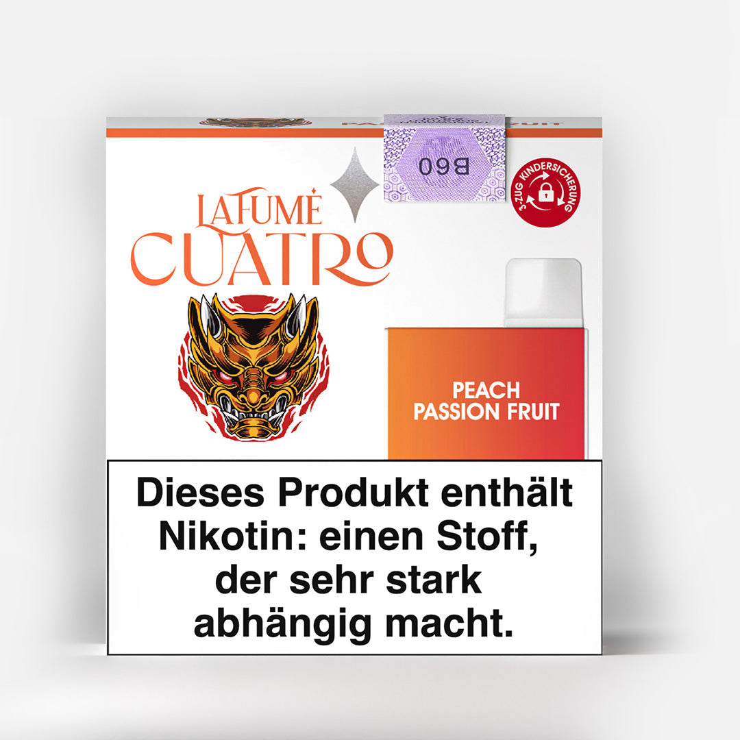 Cuatro – Peach Passion Fruit (10 Stück)