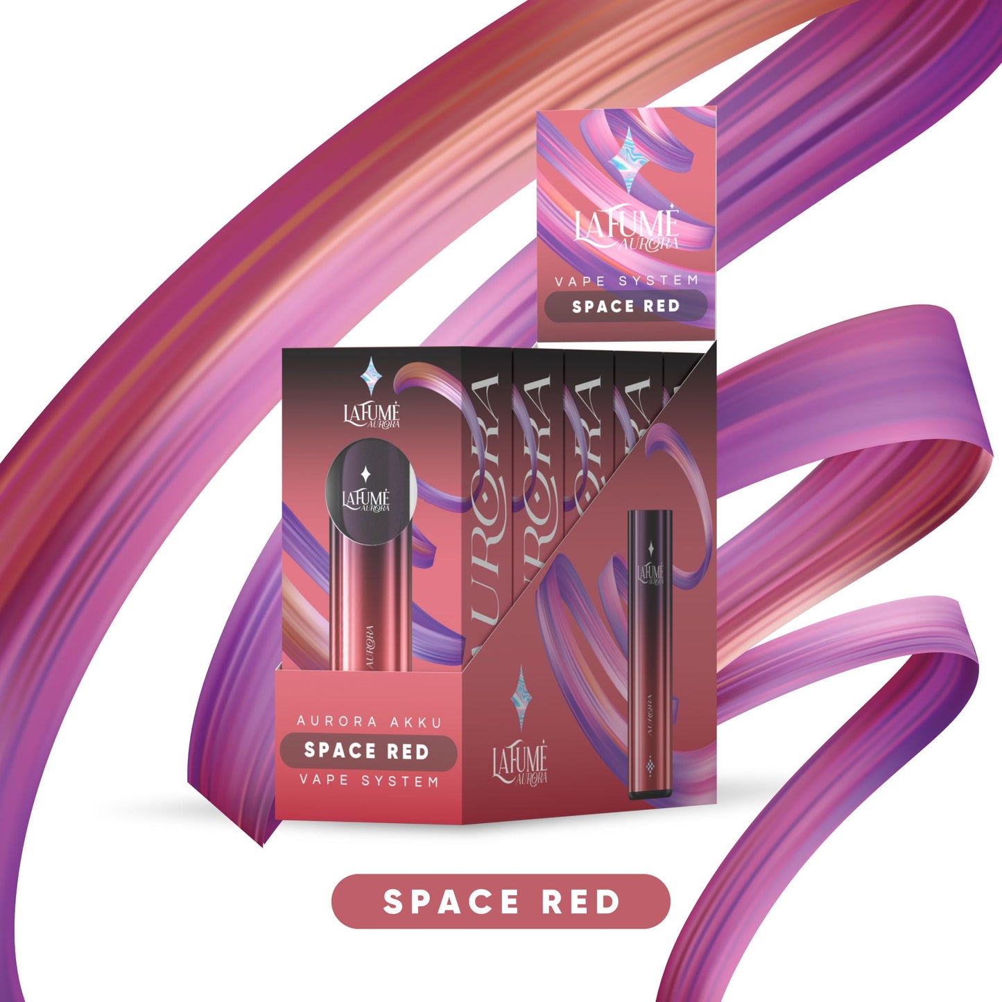 Aurora Akkuträger - Space-Red (5 Stück)