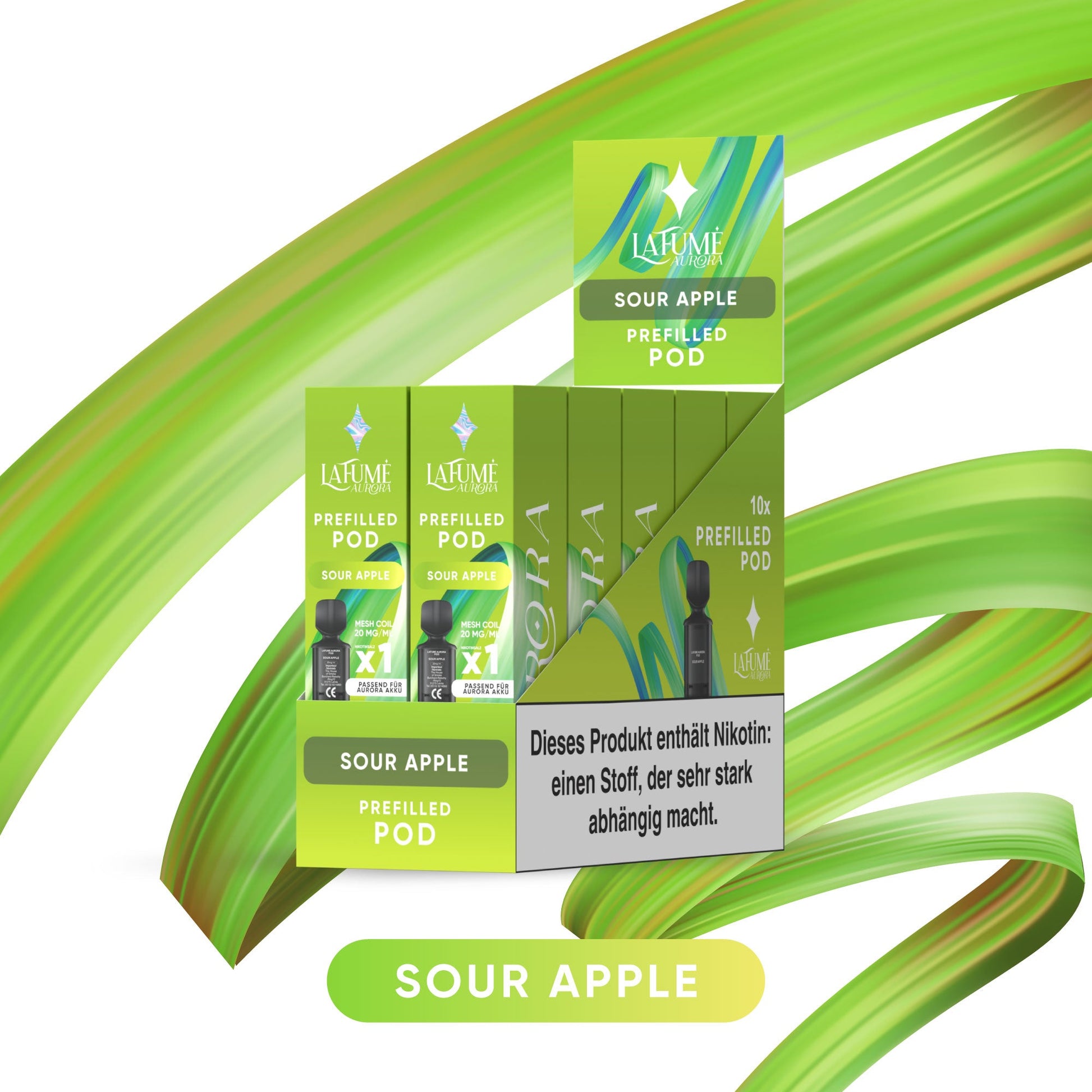 Aurora Pod - Sour Apple (10 Stück)