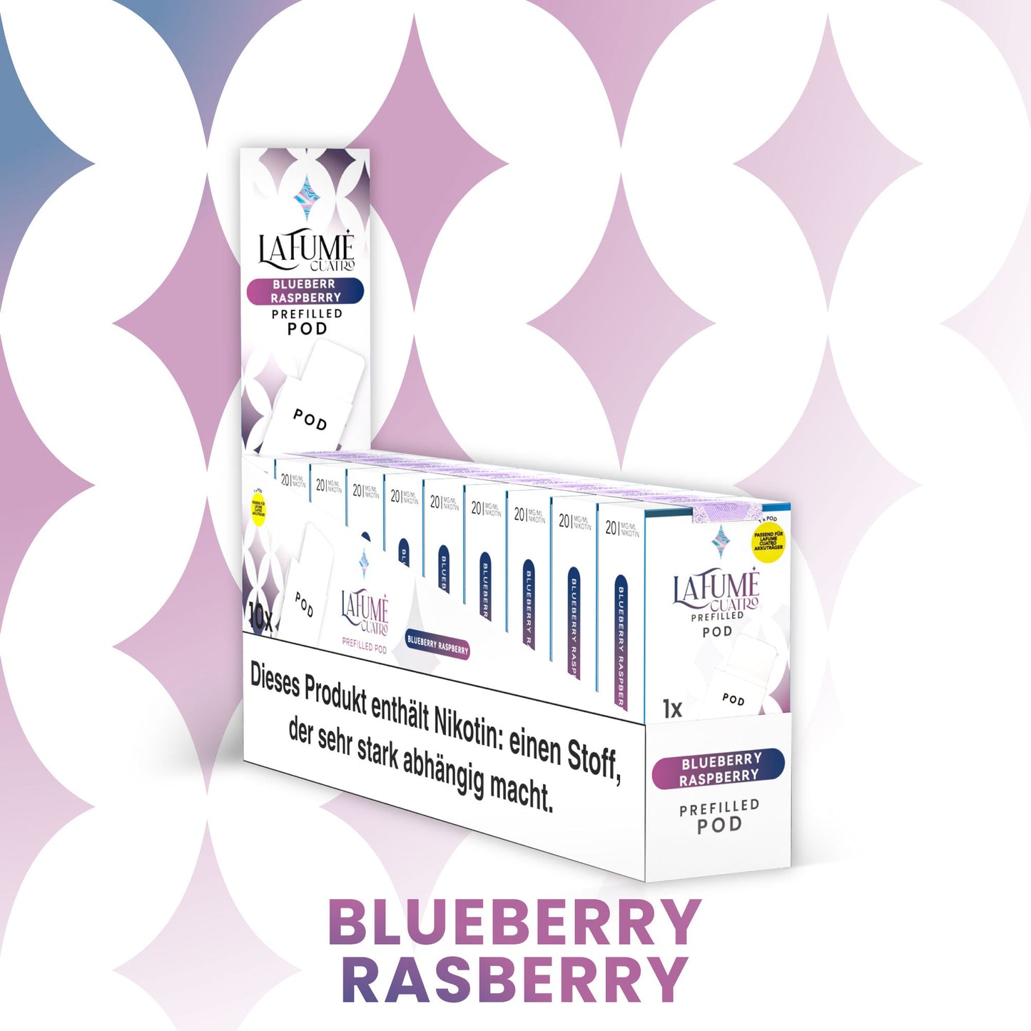 Cuatro Pod - Blueberry Rasberry (10 Stück)