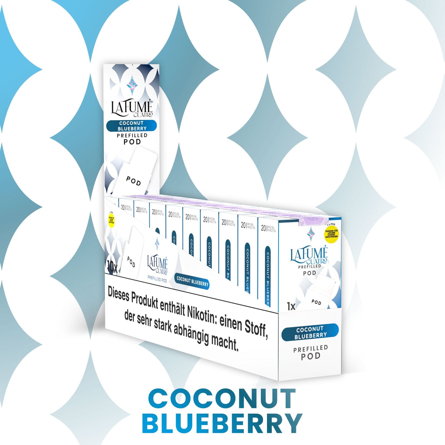 Cuatro Pod - Coconut Blueberry (10 Stück)