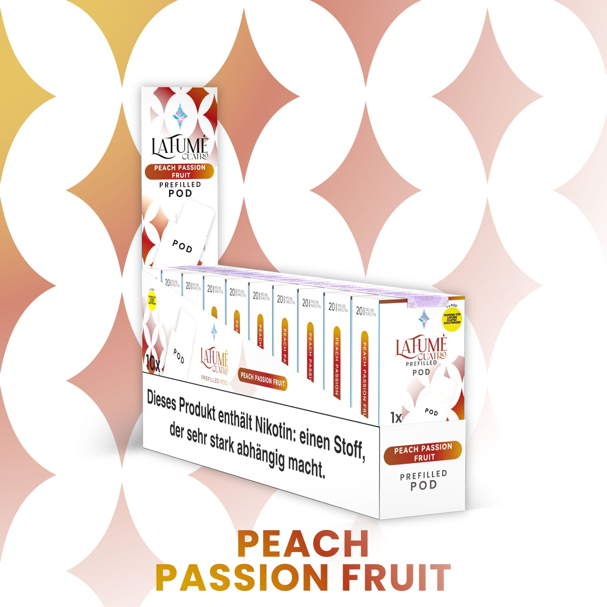 Cuatro Pod - Peach Passion Fruit (10 Stück)