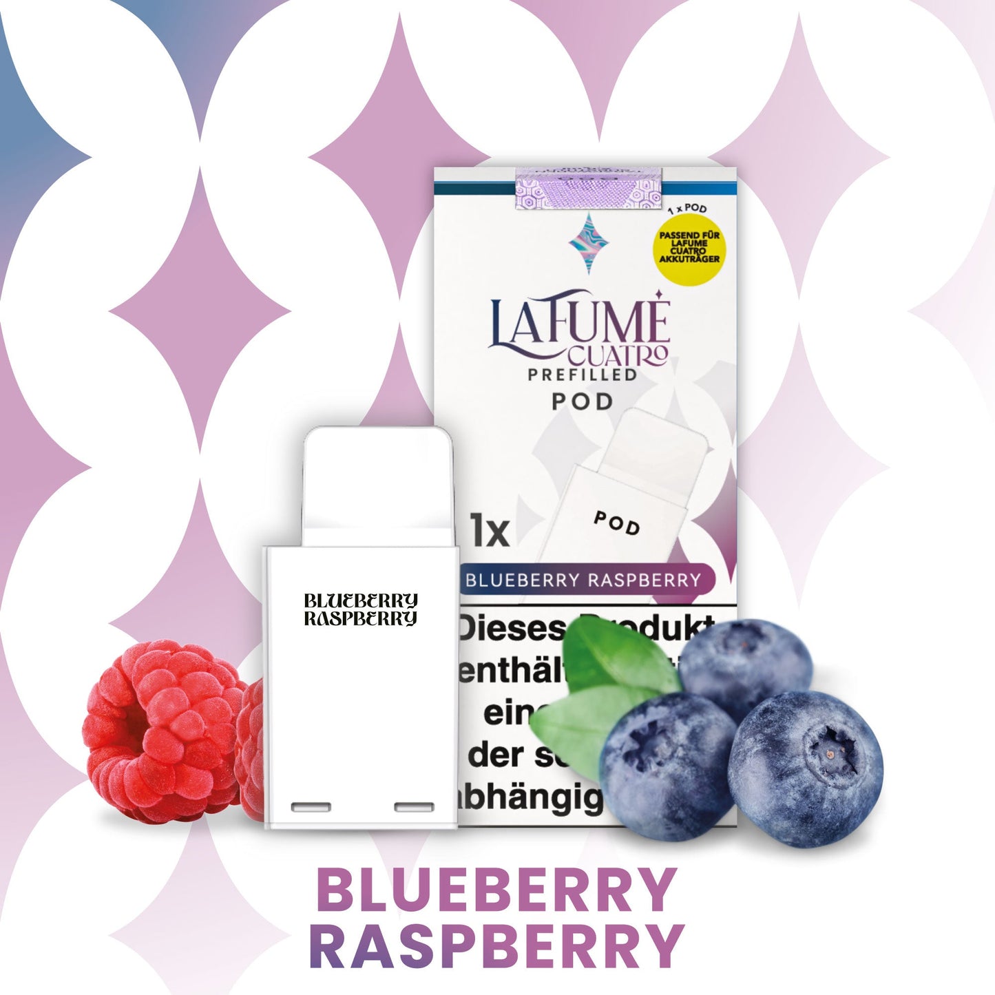 Cuatro Pod - Blueberry Rasberry (10 Stück)