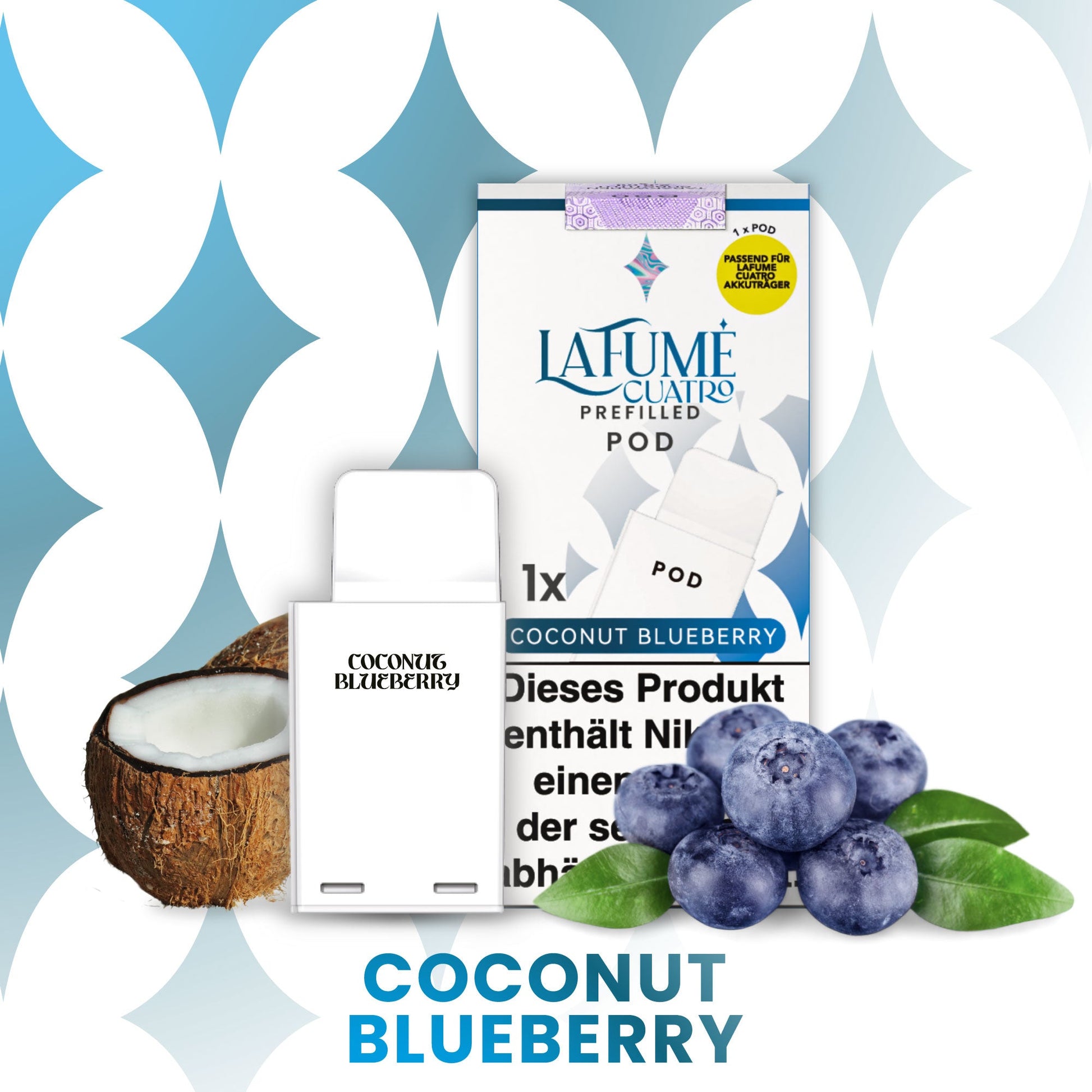 Cuatro Pod - Coconut Blueberry (10 Stück)