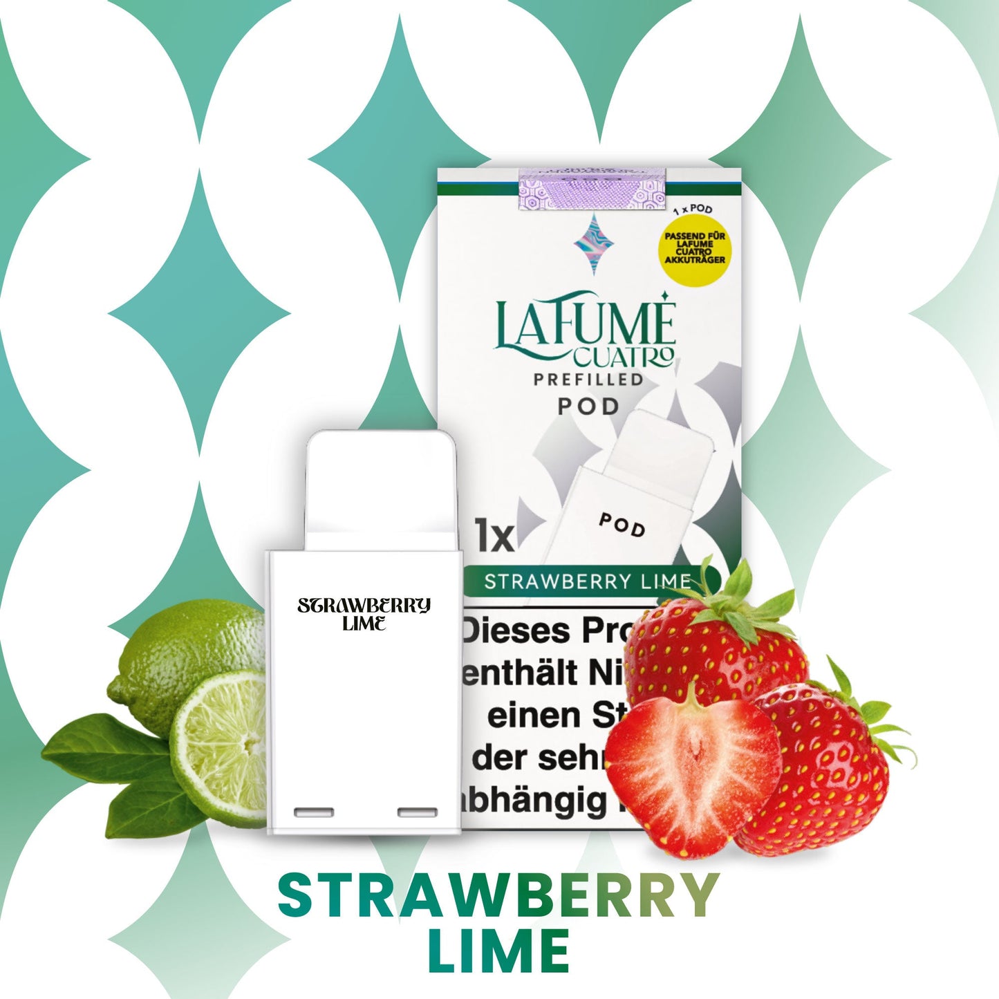 Cuatro Pod - Strawberry Lime (10 Stück)